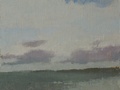 A plein air painting done on location at Golden Beach Park in Ballad, Seattle.